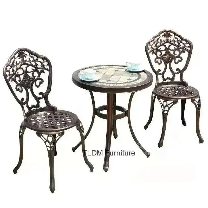 Outdoor Furniture Metal Chairs - 야외 레저용 가구 세트, 주조 알루미늄