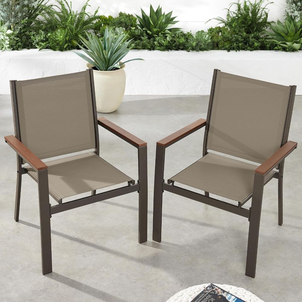 Outdoor Furniture Metal Chairs - 쌓을 수 있는 야외용 텍스타일 의자,