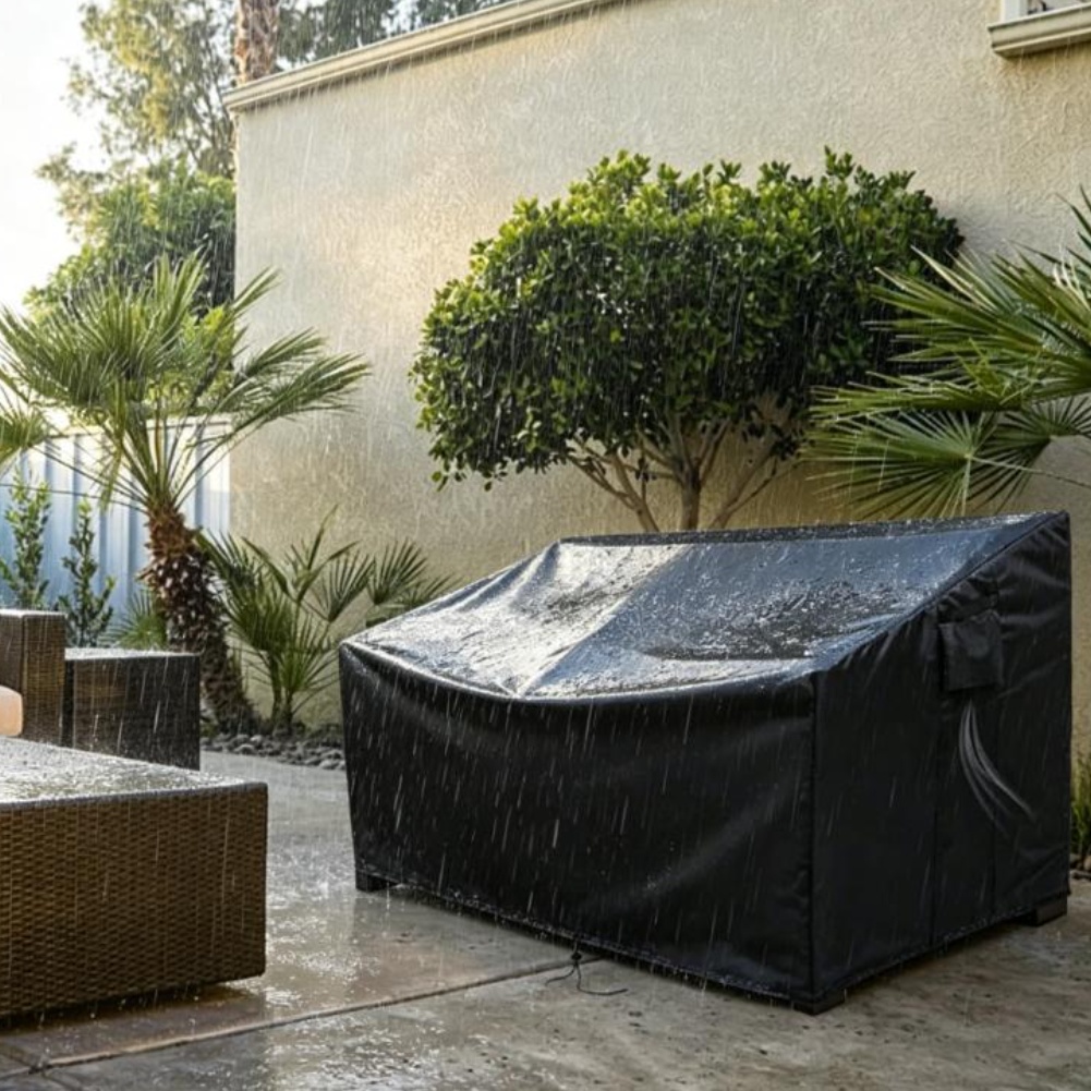 Outdoor Furniture Black - 헤비 듀티 파티오 소파 커버 방수