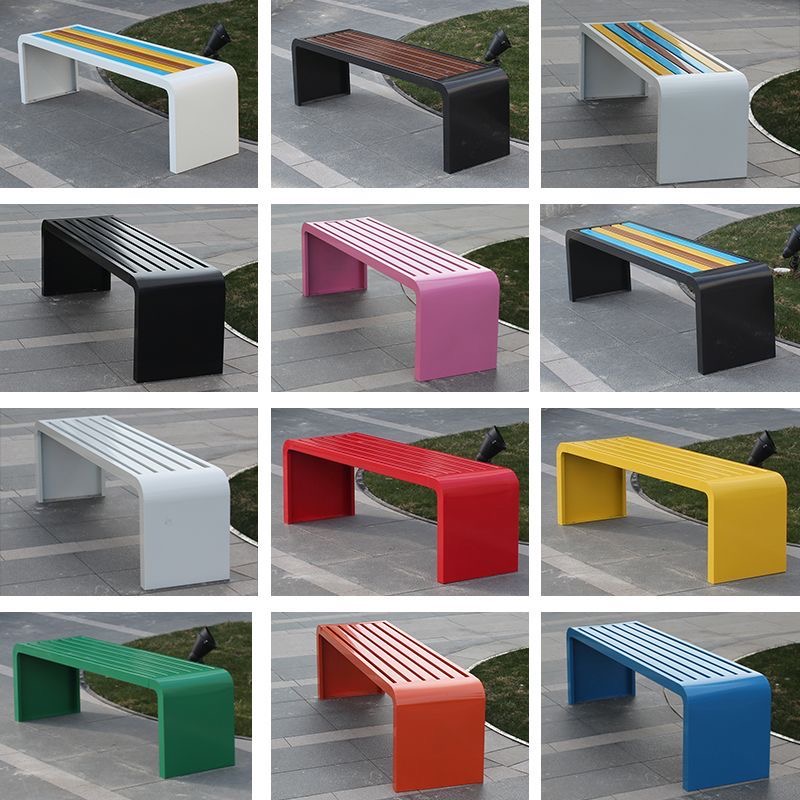 Outdoor Furniture Metal Chairs - 1m-1.8m 냉간 압연 강철 금속 벤치
