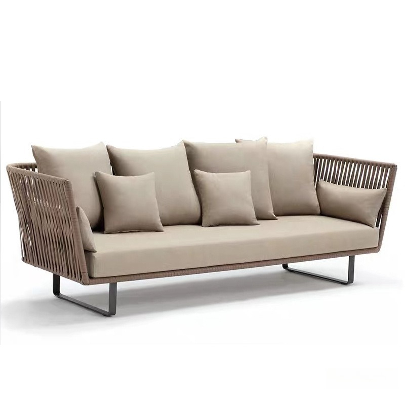 Outdoor Furniture Metal Chairs - 야외 라탄 소파 세트 방수 3인용