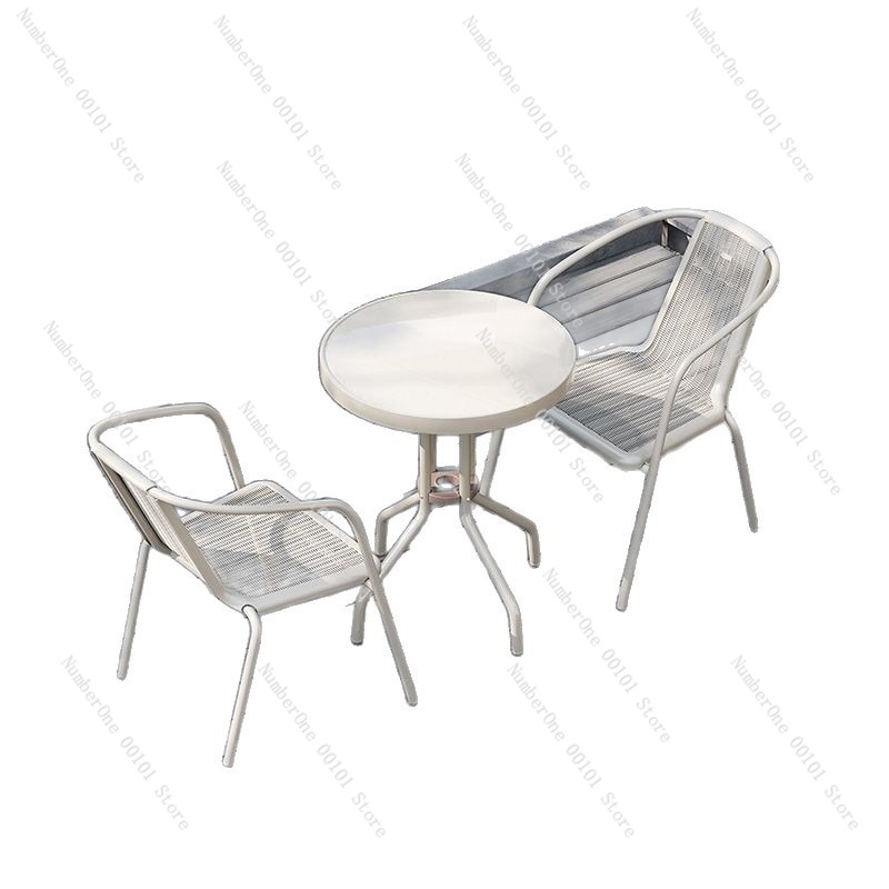 Outdoor Furniture Dining - 야외 발코니 접이식 테이블 및 2개의