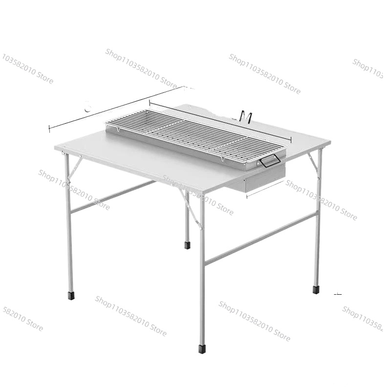 Outdoor Furniture Diy - 두꺼운 야외 접이식 테이블 휴대용 피크닉