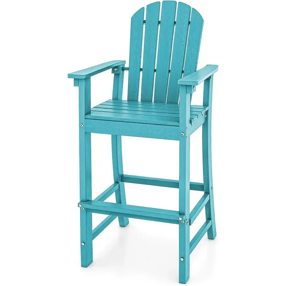 Outdoor Furniture Resin - 하이백 야외 발코니 의자, 내후성 HDPE