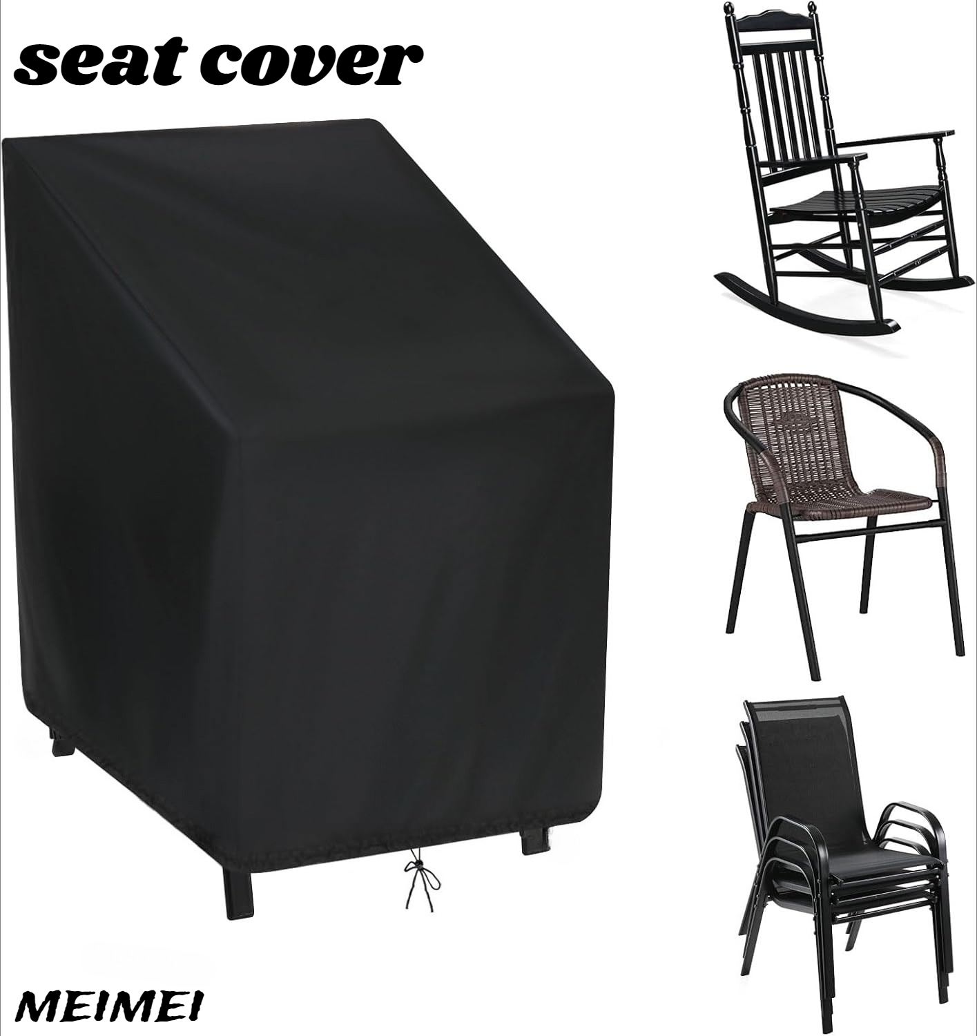 Outdoor Furniture Protector - 스태킹 의자 먼지 커버 보관 가방
