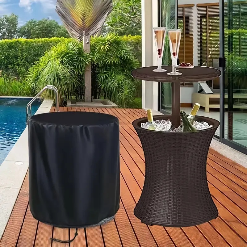 Outdoor Furniture Dining - 야외 직조 테이블 커버, 파티오 테이블