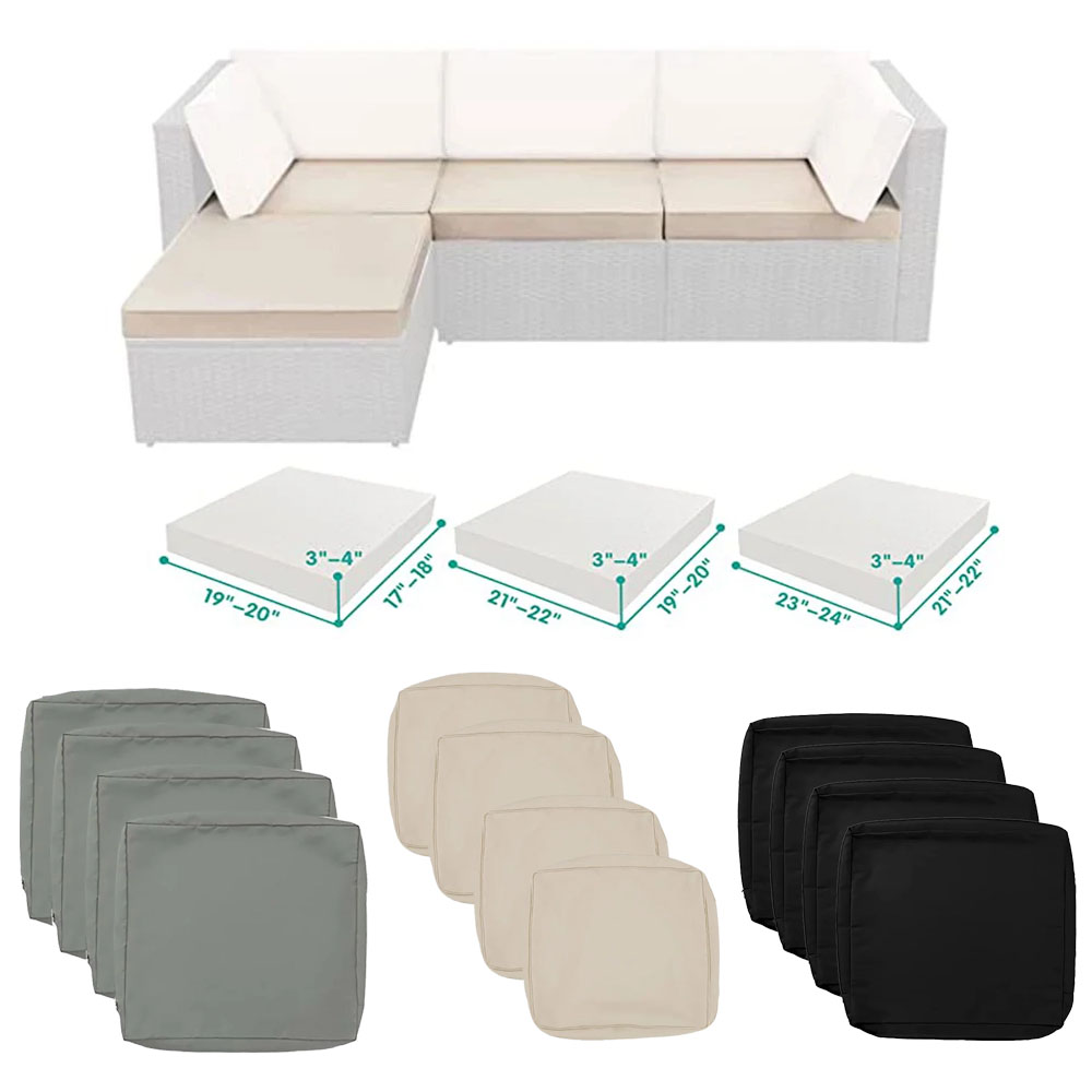 1-4 세트 소파 쿠션 야외 정원 쿠션 내부 커버 의자 - Outdoor Furniture Upholstery 리뷰 및 가격