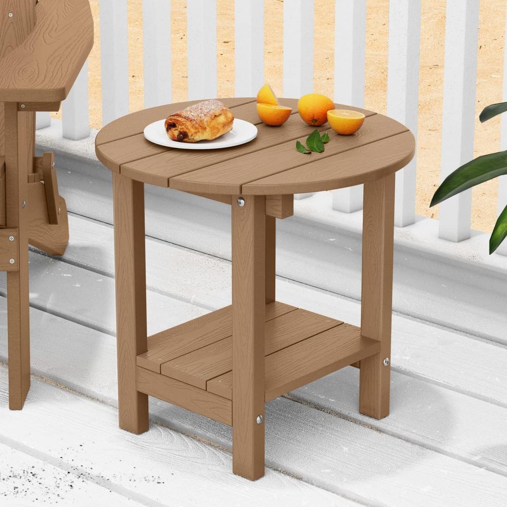 야외용 18인치 사이드 테이블(수납 선반 포함), 발코 - Outdoor Furniture Table 리뷰 및 가격