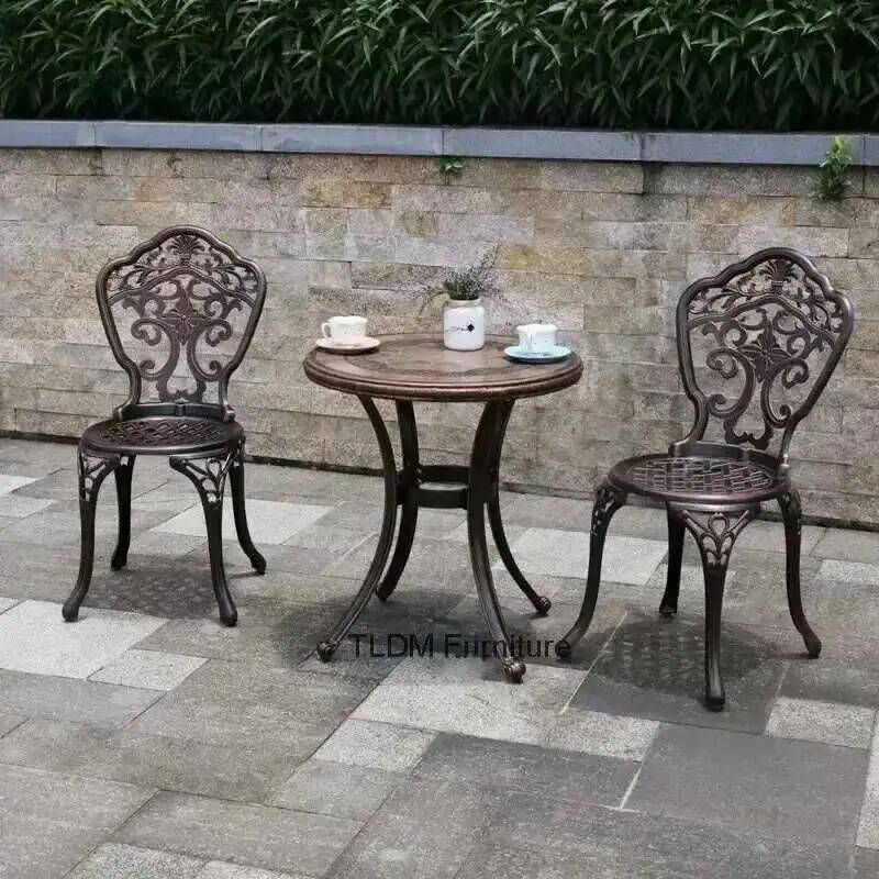 야외 레저용 가구 세트, 주조 알루미늄 정원 테라스 조 - Outdoor Furniture Metal Chairs 리뷰 및 가격