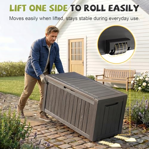 야외 방수 레진 수납 데크 박스 잠금 가능 야외 벤치  - Outdoor Furniture Resin 리뷰 및 가격
