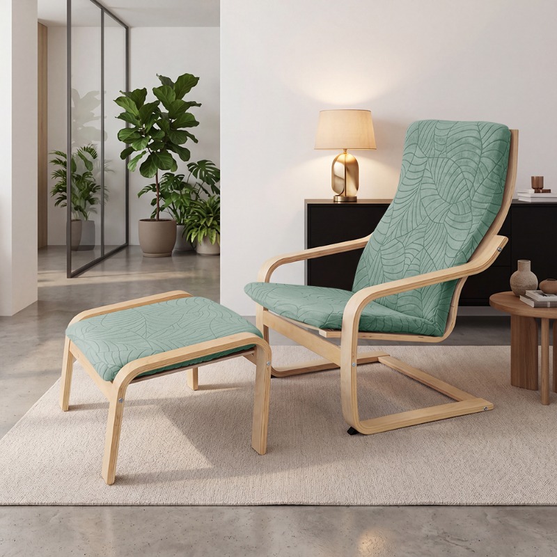 1세트 탄성 나무 의자 커버 자카드 안락의자 커버 단색 - Outdoor Furniture Upholstery 리뷰 및 가격