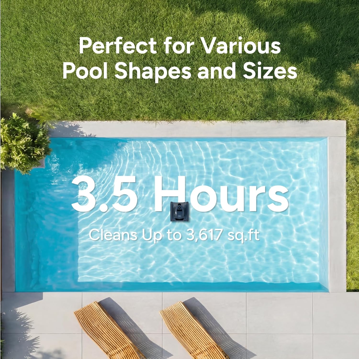 로봇식 수영장 청소기 KN 시리즈, 210분 작동 시간 - Outdoor Furniture Modern 리뷰 및 가격