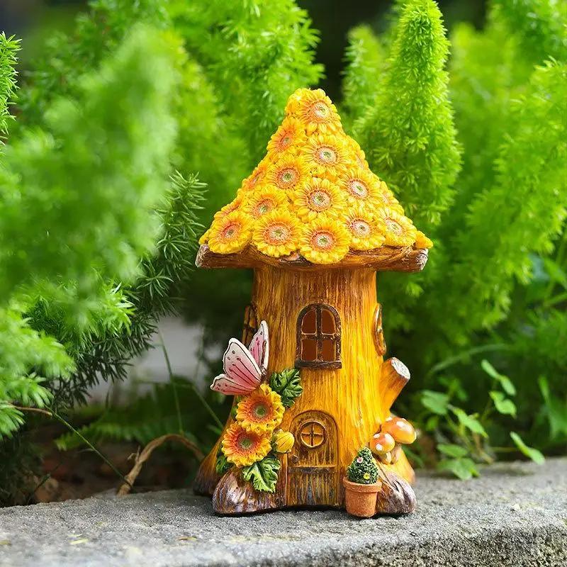 2026 푸니 레진 트리 하우스 태양광 장식 조명 작은 - Outdoor Furniture Resin 리뷰 및 가격