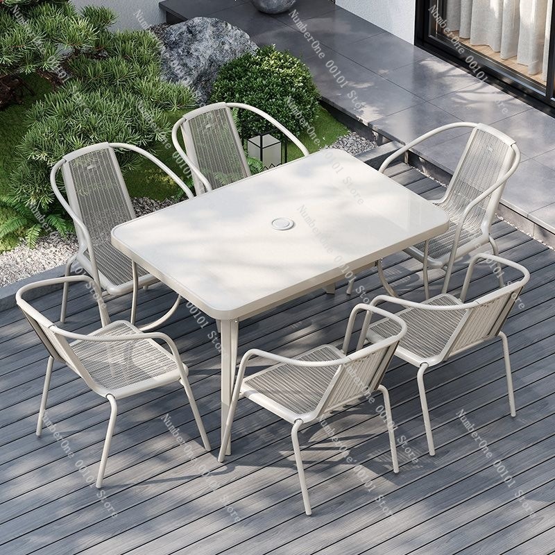 야외 발코니 접이식 테이블 및 2개의 의자 세트, 흰색 - Outdoor Furniture Dining 리뷰 및 가격