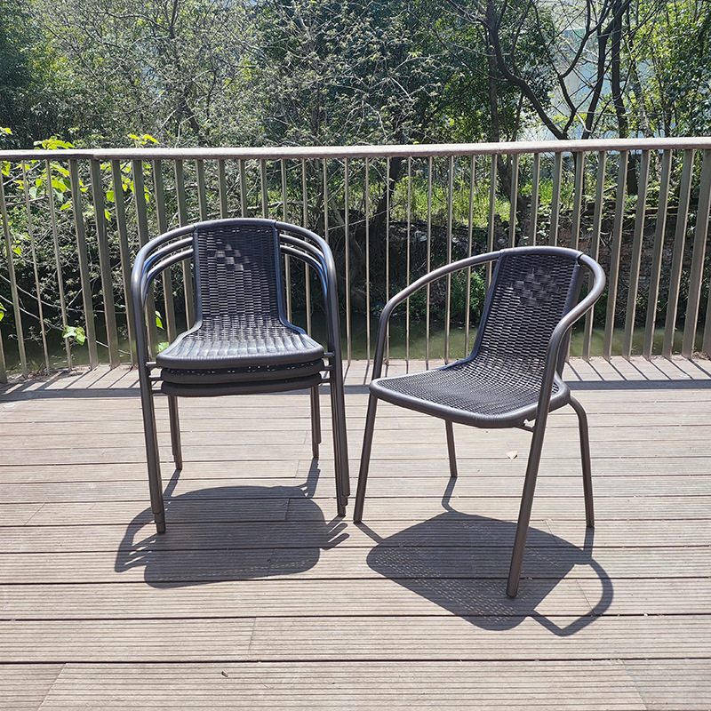 방수 야외 플라스틱 의자 인조 라탄 파티오 야외 레저  - Outdoor Furniture Metal Chairs 리뷰 및 가격