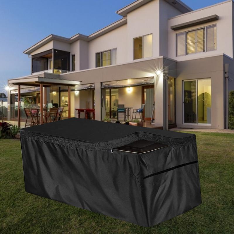 방수 정원 보관 상자 커버 야외 데크 상자 보호 커버  - Outdoor Furniture Black 리뷰 및 가격