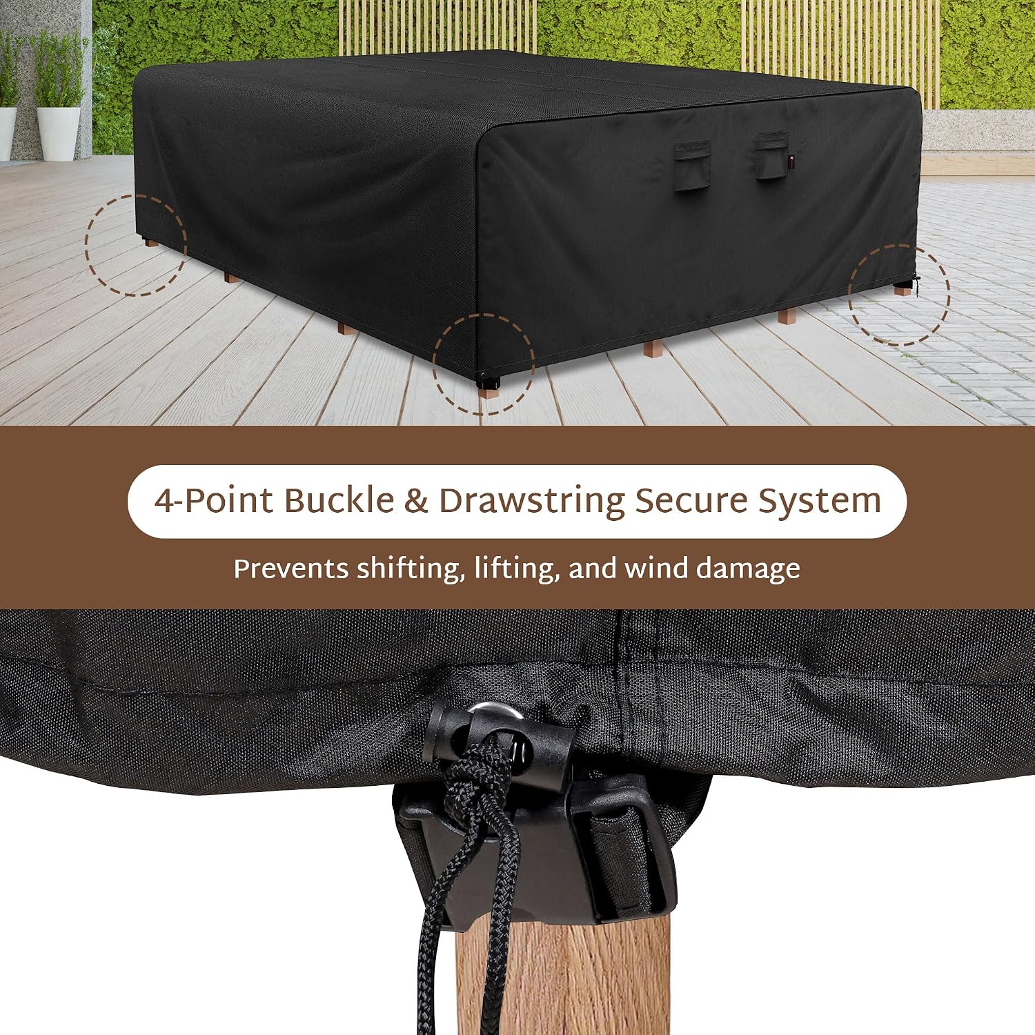 직사각형 600D 고강도 야외 파티오 테이블 커버, 방 - Outdoor Furniture Protector 리뷰 및 가격