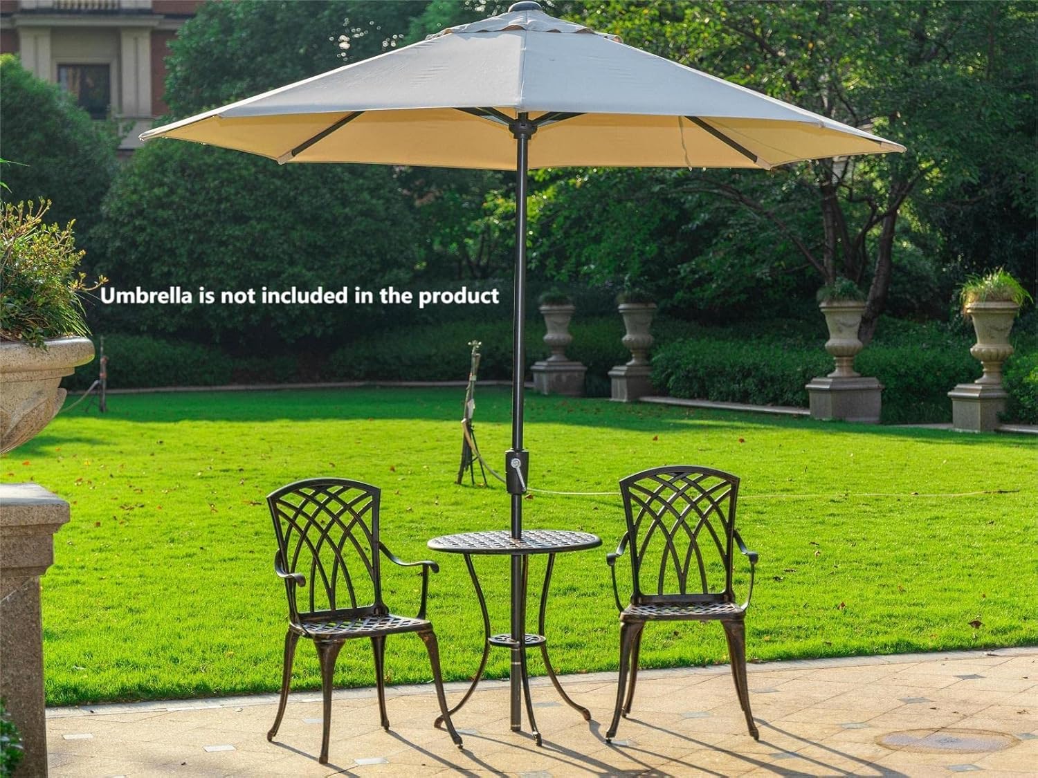 녹슬지 않는 청동 주조 알루미늄 3피스 야외 비스트로  - Outdoor Furniture Table 리뷰 및 가격