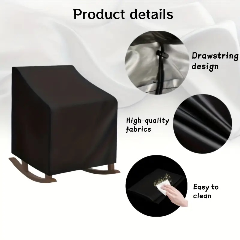 헤비듀티 옥스포드 원단 야외 흔들의자 커버 - 조절 가 - Outdoor Furniture Protector 리뷰 및 가격