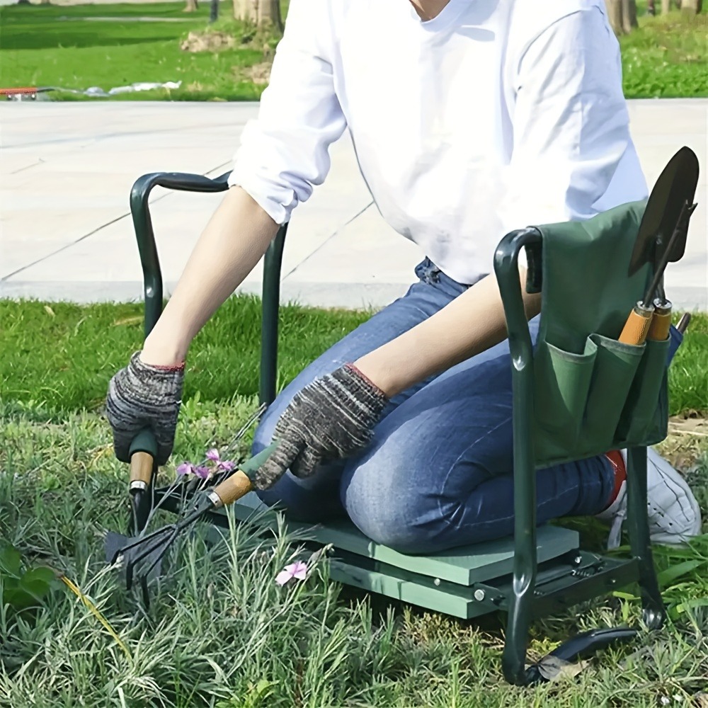 녹슬지 않는 강철 정원용 무릎꿇이 의자, 공구 주머니가 - Outdoor Furniture Metal Chairs 리뷰 및 가격