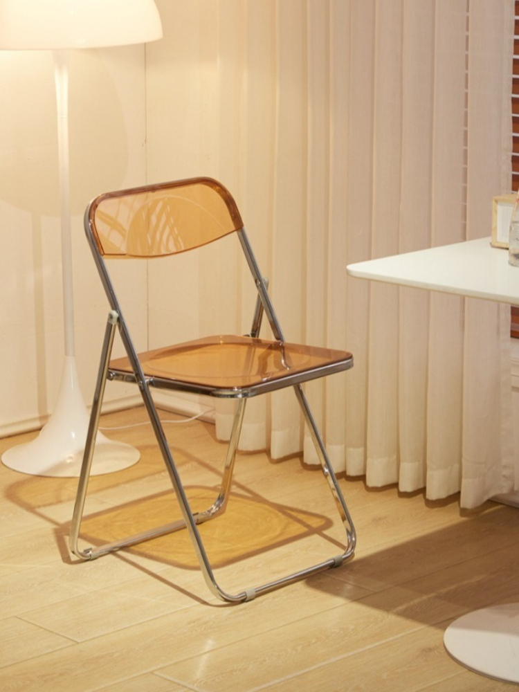 드레싱 의자, 간단한 아크릴 접이식 식탁 의자, 정원  - Outdoor Furniture Metal Chairs 리뷰 및 가격