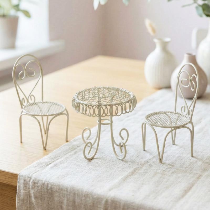 1/3Pcs 인형 집 정원 디스플레이 장식품 소품 액세 - Outdoor Furniture Table 리뷰 및 가격