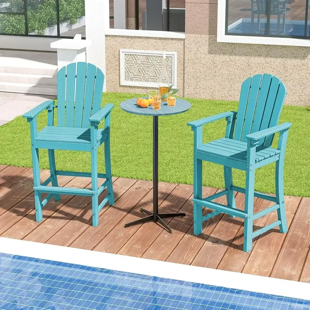하이백 야외 발코니 의자, 내후성 HDPE 수지 바 스 - Outdoor Furniture Resin 리뷰 및 가격