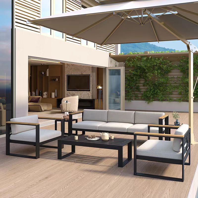 모던 스타일 알루미늄 파티오 소파 세트, 메탈 다리,  - Outdoor Furniture Sale 리뷰 및 가격