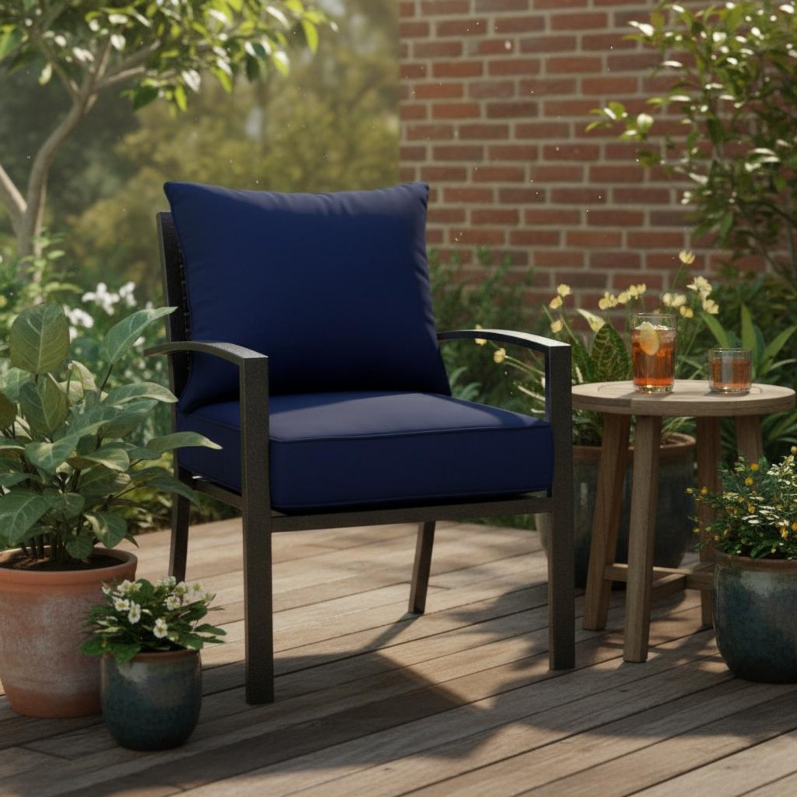 파티오 의자 패드 숨겨진 잠금장치 파티오 의자 패드 세 - Outdoor Furniture Modern 리뷰 및 가격