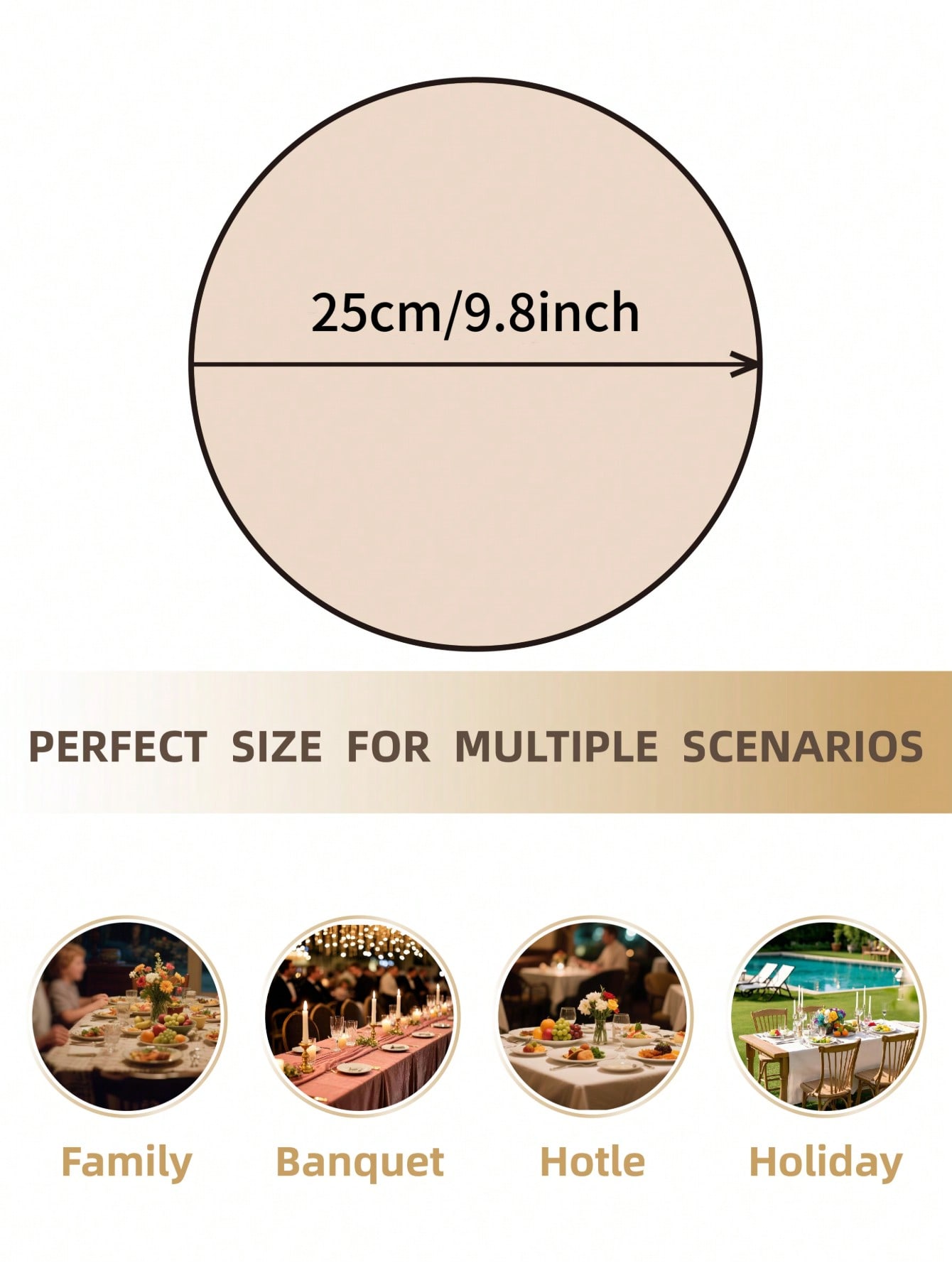 1/2/4/6pcs Ditsy 꽃무늬 자수 단색 원형  - Outdoor Furniture Dining 리뷰 및 가격