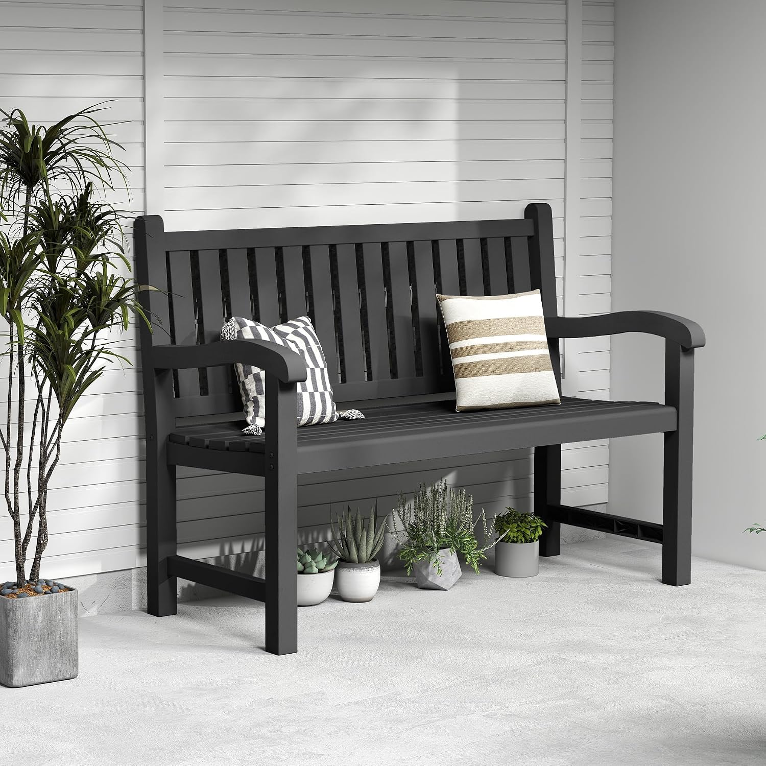 야외용 2인용 레진 파티오 의자, 방수 슬래티드 튼튼한 - Outdoor Furniture Resin 리뷰 및 가격
