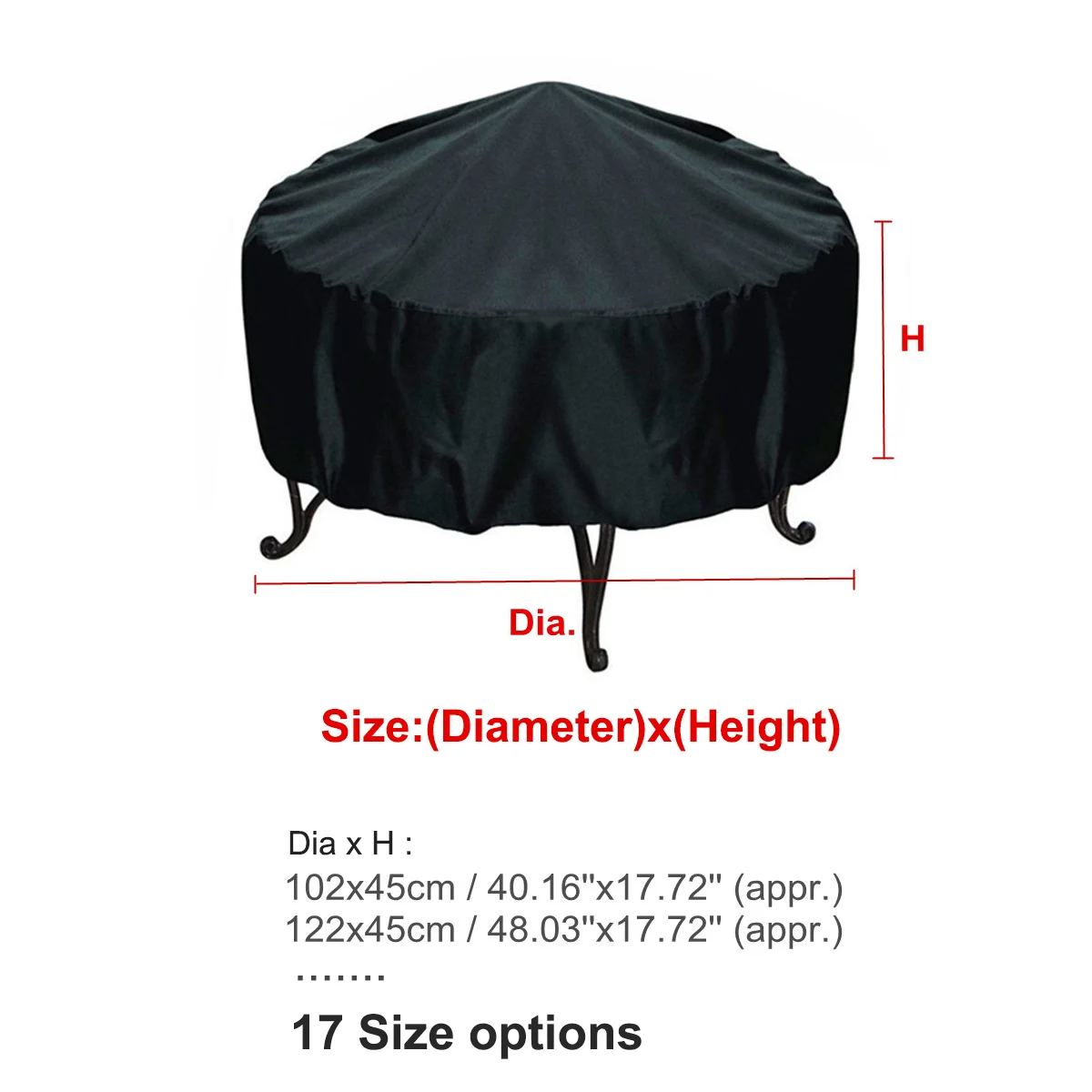 방수 파티오 화덕 커버 블랙 UV 프로텍터 그릴 바베큐 - Outdoor Furniture Black 리뷰 및 가격