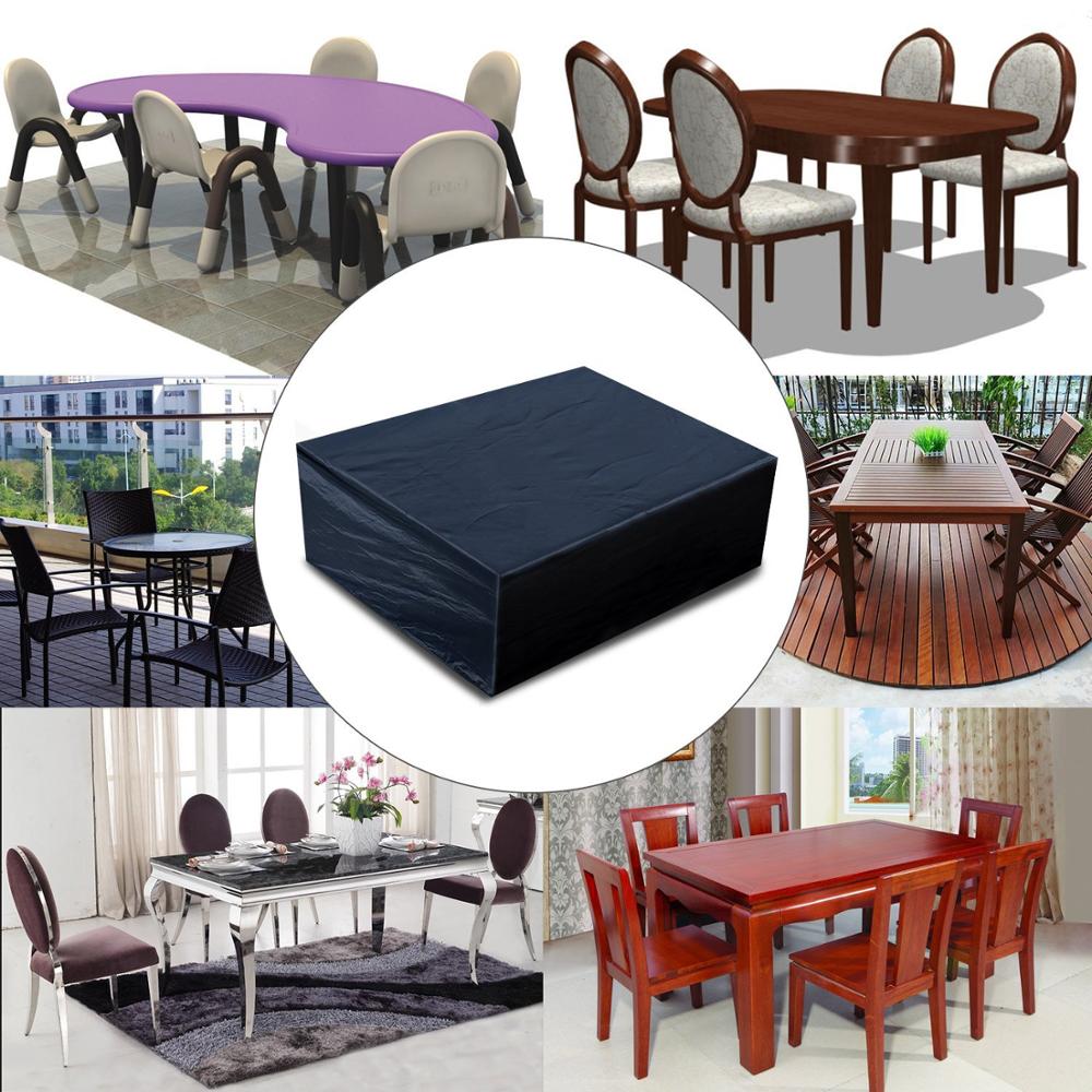 야외 파티오 테이블 커버, 방수, UV 및 눈 방지 직 - Outdoor Furniture Black 리뷰 및 가격